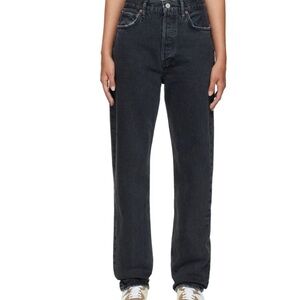 Agolde 90s Pinch Washed Black Jeans